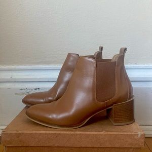Everlane Heel Boot in Cognac 7.5